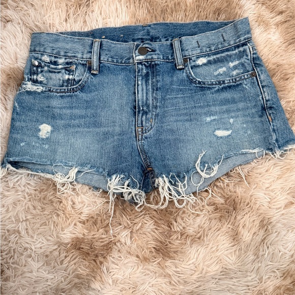 Denim & Supply Ralph Lauren Pants - Denim & Supply Ralph Lauren Distressed Blue Jean Shorts